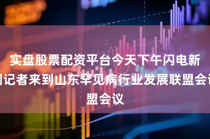实盘股票配资平台今天下午闪电新闻记者来到山东罕见病行业发展联盟会议